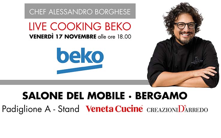 OSPITE D’ECCELLENZA ALLO STAND VENETA CUCINE VENERDì 17 NOVEMBRE.